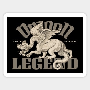 Vintage Legendary Dragon Sticker